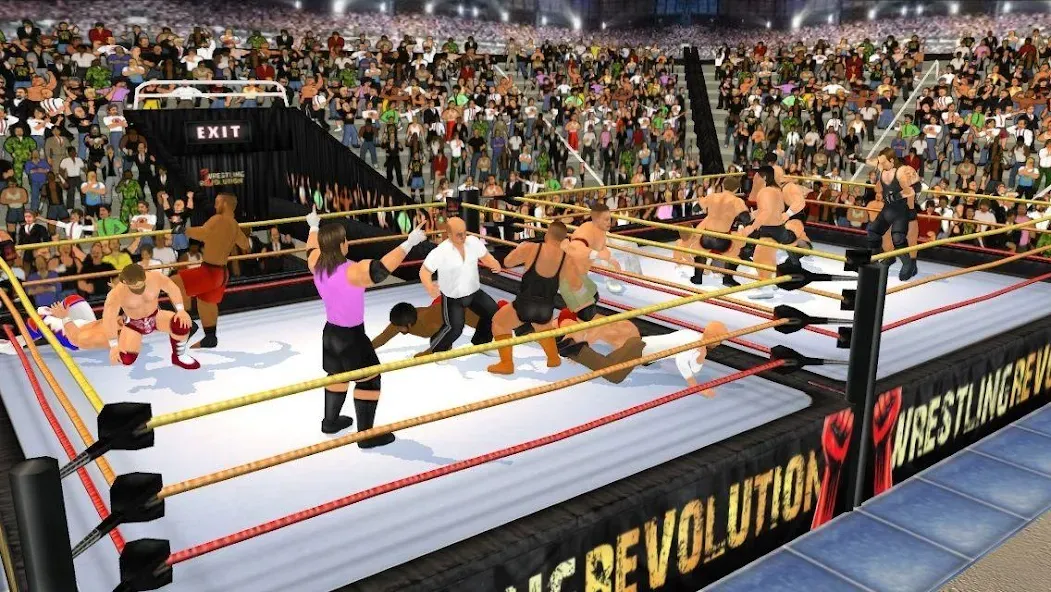 Скачать взломанную Wrestling Revolution 3D (Реслинг Революшн 3Д)  [МОД Menu] — полная версия apk на Андроид screen 5