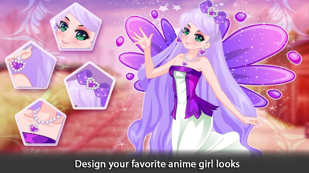 Скачать взлом Dress Up Angel Anime Girl Game  [МОД Unlimited Money] — последняя версия apk на Андроид screen 2