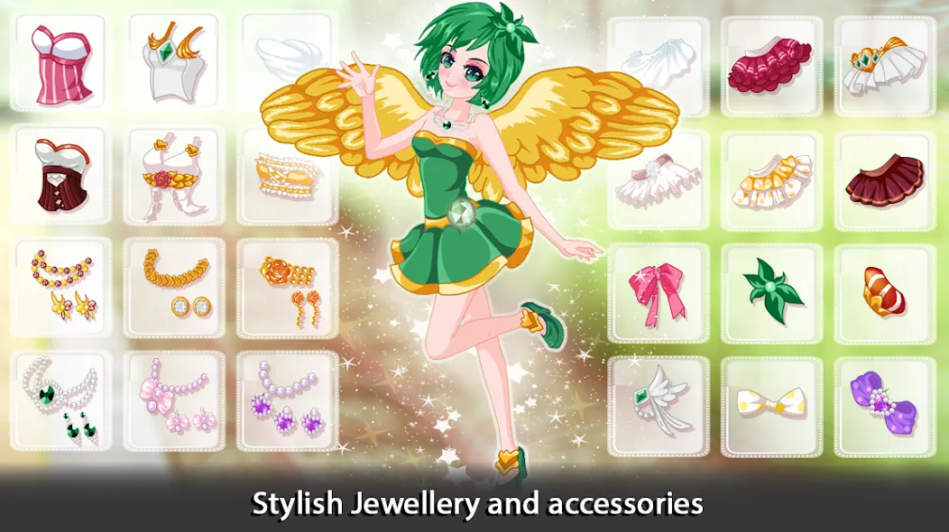 Скачать взлом Dress Up Angel Anime Girl Game  [МОД Unlimited Money] — последняя версия apk на Андроид screen 3