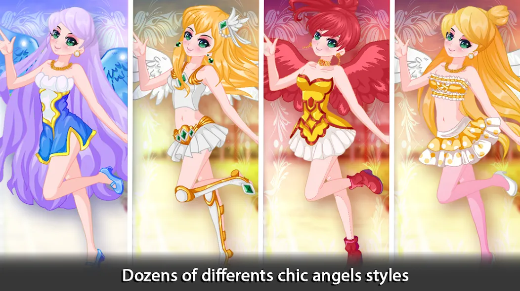 Скачать взлом Dress Up Angel Anime Girl Game  [МОД Unlimited Money] — последняя версия apk на Андроид screen 4