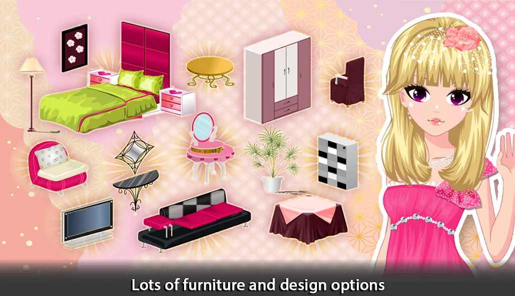 Взломанная Girl Doll House — Room Design  [МОД Меню] — полная версия apk на Андроид screen 3