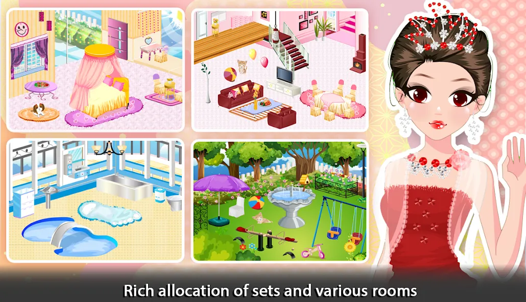 Взломанная Girl Doll House — Room Design  [МОД Меню] — полная версия apk на Андроид screen 4