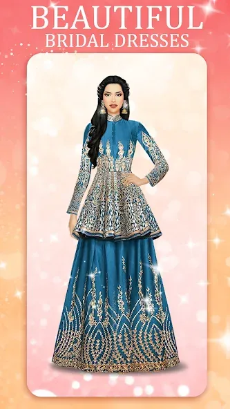 Скачать взломанную Indian Fashion Dressup Stylist  [МОД Бесконечные монеты] — последняя версия apk на Андроид screen 1