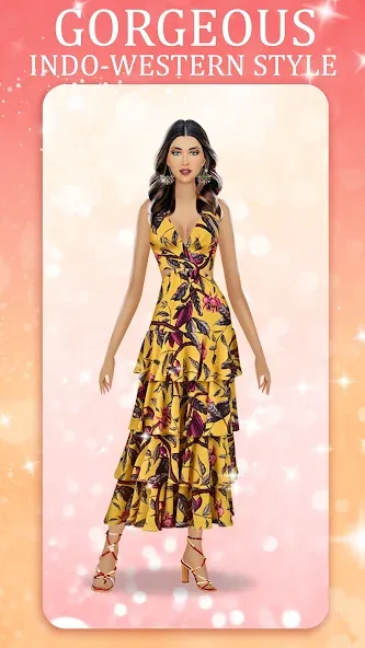 Скачать взломанную Indian Fashion Dressup Stylist  [МОД Бесконечные монеты] — последняя версия apk на Андроид screen 2