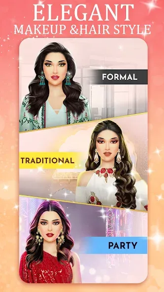 Скачать взломанную Indian Fashion Dressup Stylist  [МОД Бесконечные монеты] — последняя версия apk на Андроид screen 5