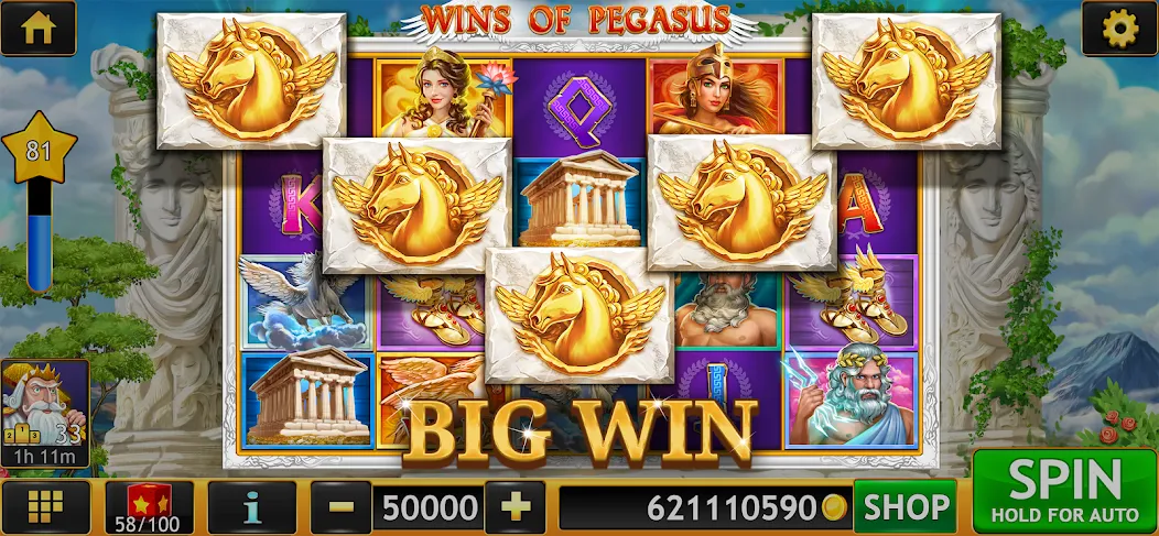 Скачать взломанную Slots of Luck: Vegas Casino (Слоты удачи)  [МОД Бесконечные деньги] — полная версия apk на Андроид screen 1