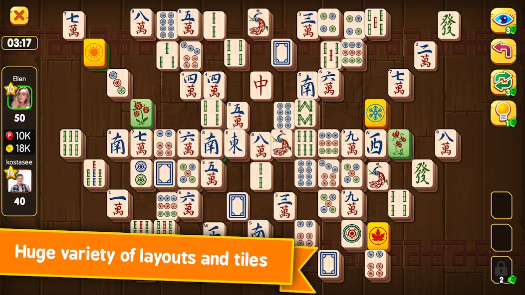 Скачать взломанную Mahjong Duels (Маджонг Дуэли)  [МОД Menu] — полная версия apk на Андроид screen 1