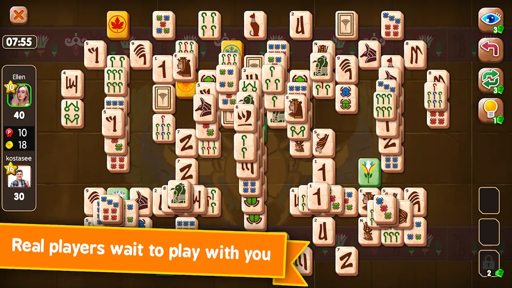 Скачать взломанную Mahjong Duels (Маджонг Дуэли)  [МОД Menu] — полная версия apk на Андроид screen 3