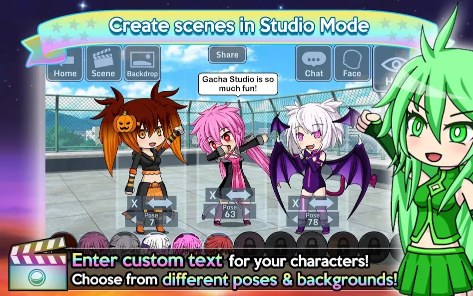 Скачать взлом Gacha Studio (Anime Dress Up) (Гача Студио)  [МОД Menu] — полная версия apk на Андроид screen 3