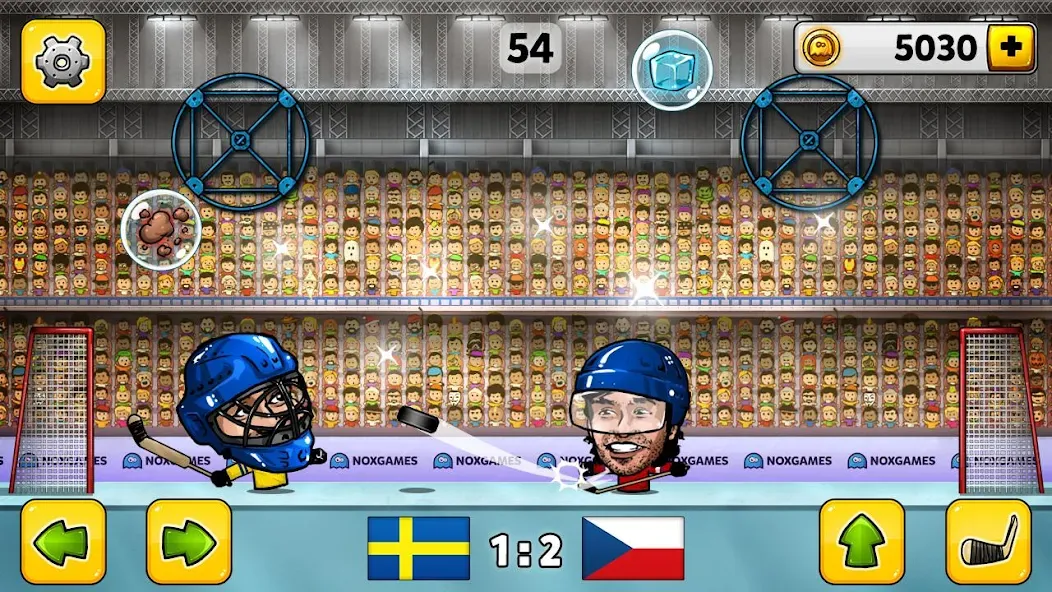 Скачать взломанную Puppet Hockey: Pond Head  [МОД Много денег] — полная версия apk на Андроид screen 1