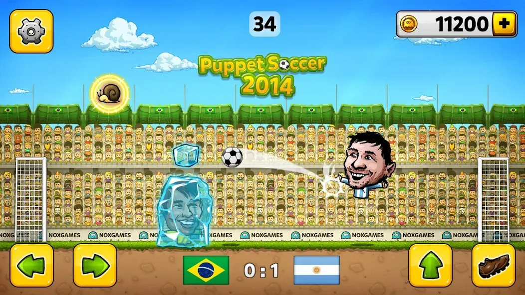 Взлом Puppet Soccer — Football  [МОД Бесконечные монеты] — последняя версия apk на Андроид screen 1