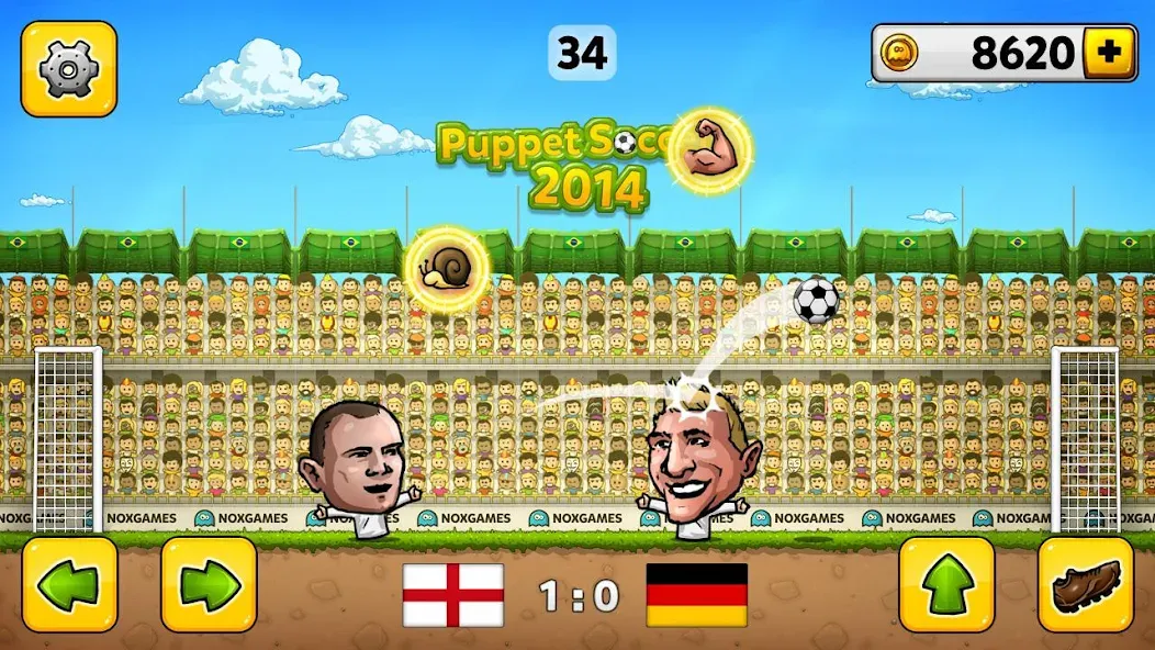 Взлом Puppet Soccer — Football  [МОД Бесконечные монеты] — последняя версия apk на Андроид screen 2