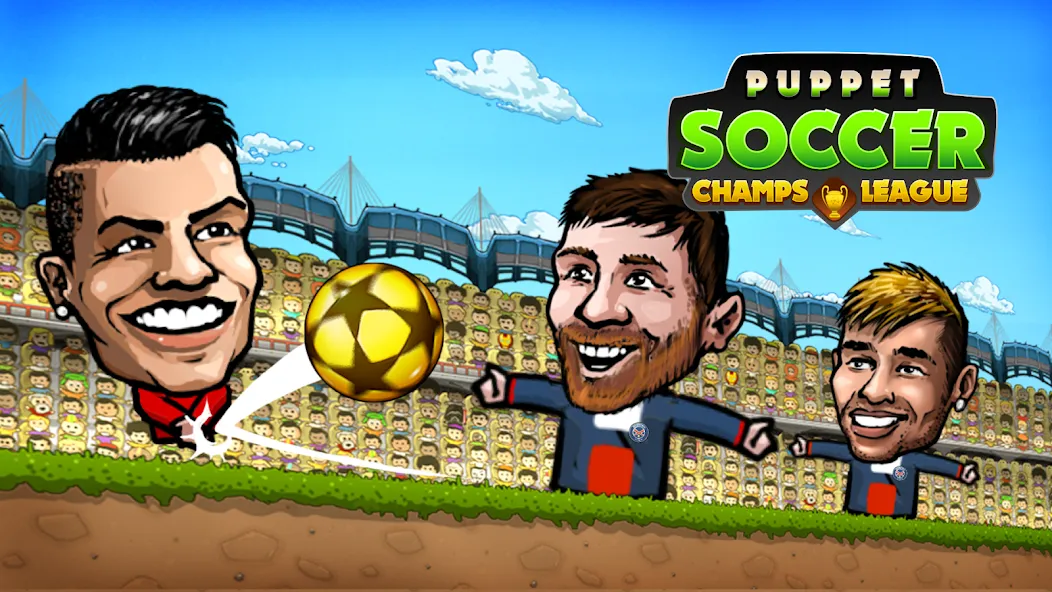 Взломанная Puppet Soccer: Champs League (Паппет Соккер)  [МОД Mega Pack] — стабильная версия apk на Андроид screen 1