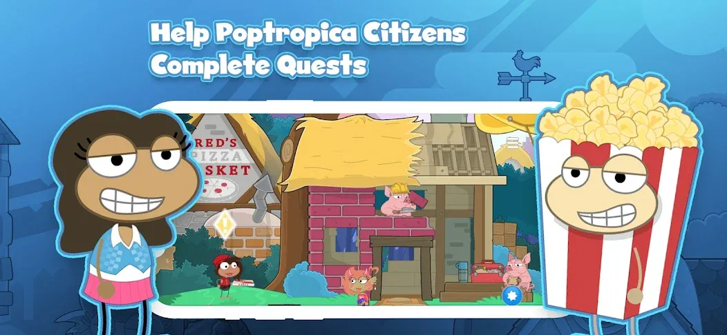 Скачать взлом Poptropica: Fun Kids Adventure (Поптропика)  [МОД Unlimited Money] — полная версия apk на Андроид screen 3