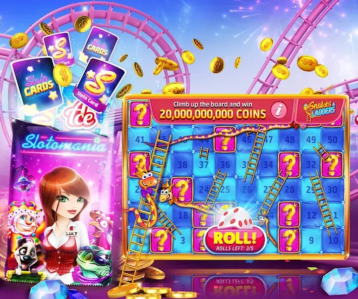 Скачать взлом Slotomania™ Slots Casino Games (Слотомания)  [МОД Много денег] — полная версия apk на Андроид screen 5