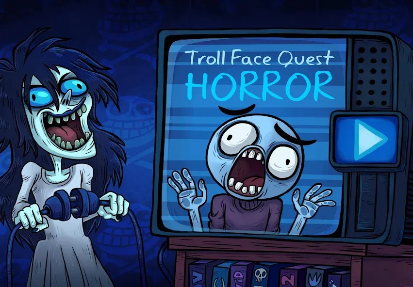 Скачать взлом Troll Face Quest: Horror (Тролл Фейс Квест Хоррор)  [МОД Unlimited Money] — полная версия apk на Андроид screen 1