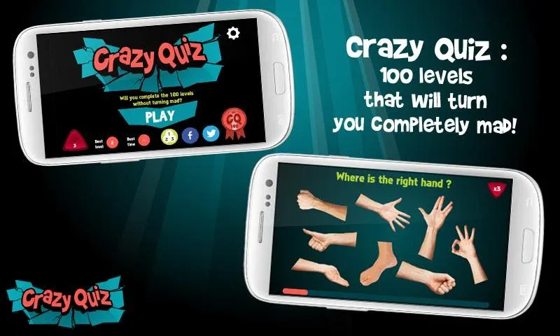 Скачать взлом Crazy Quiz (Крэйзи Квиз)  [МОД Mega Pack] — полная версия apk на Андроид screen 1