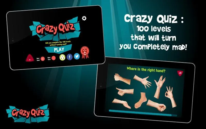 Скачать взлом Crazy Quiz (Крэйзи Квиз)  [МОД Mega Pack] — полная версия apk на Андроид screen 5