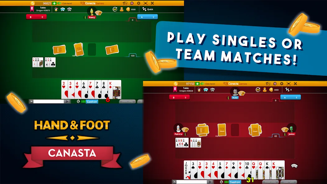 Взлом Hand and Foot Canasta  [МОД Все открыто] — стабильная версия apk на Андроид screen 4