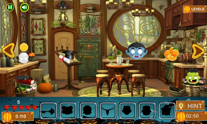 Скачать взлом Halloween Hidden Objects (Хэллоуин Скрытые Объекты)  [МОД Unlocked] — стабильная версия apk на Андроид screen 4