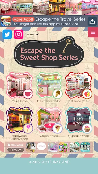 Скачать взломанную Escape the Sweet Shop Series (Эксперименты в кондитерской серии)  [МОД Бесконечные монеты] — последняя версия apk на Андроид screen 1