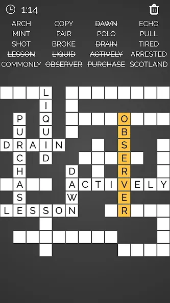 Взломанная Crossword : Word Fill  [МОД Бесконечные деньги] — последняя версия apk на Андроид screen 5