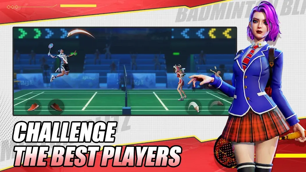 Взломанная Badminton Blitz — PVP online (Бэдминтон Блиц)  [МОД Меню] — полная версия apk на Андроид screen 5