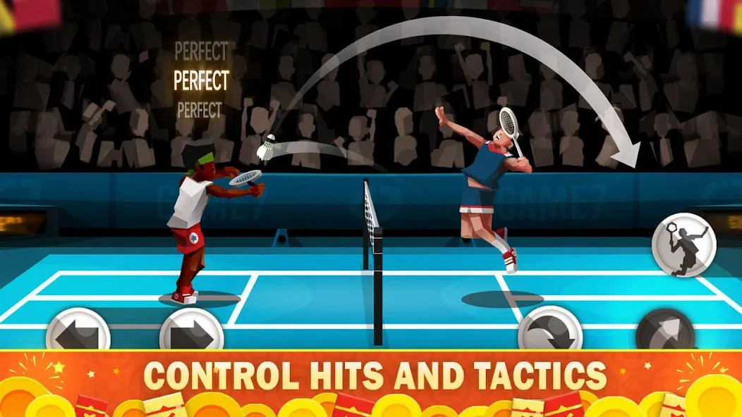 Скачать взлом Badminton League  [МОД Бесконечные деньги] — полная версия apk на Андроид screen 1