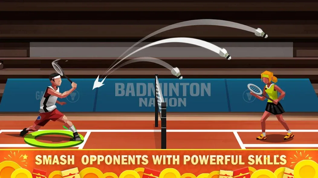 Скачать взлом Badminton League  [МОД Бесконечные деньги] — полная версия apk на Андроид screen 2