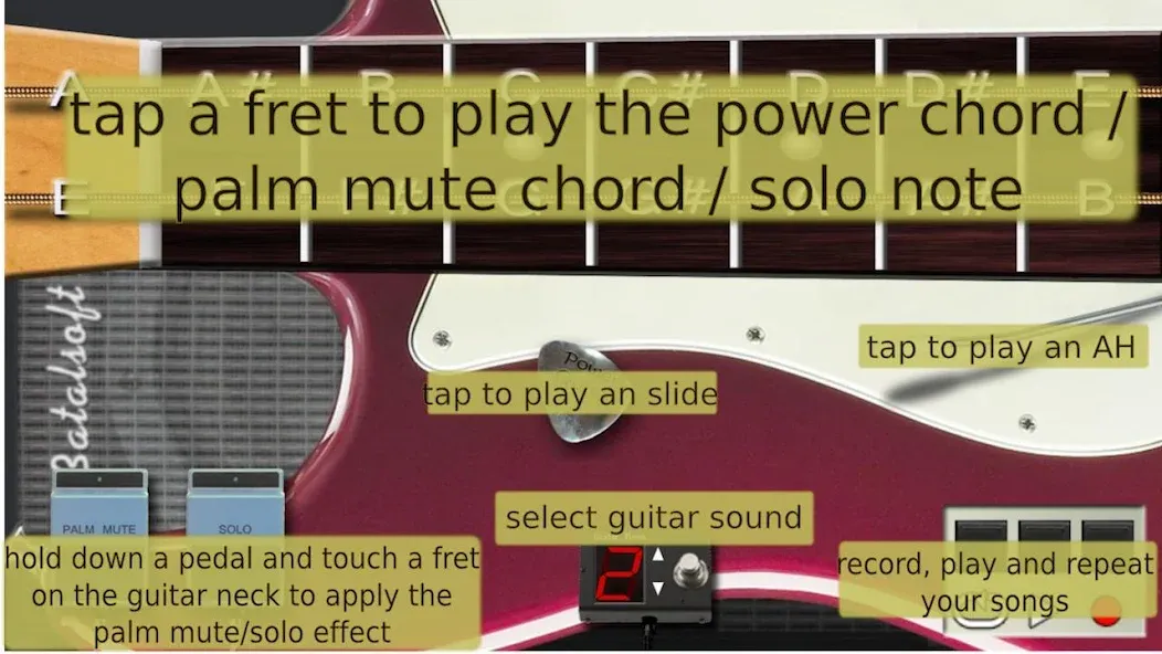 Скачать взлом Power guitar HD  [МОД Все открыто] — последняя версия apk на Андроид screen 4