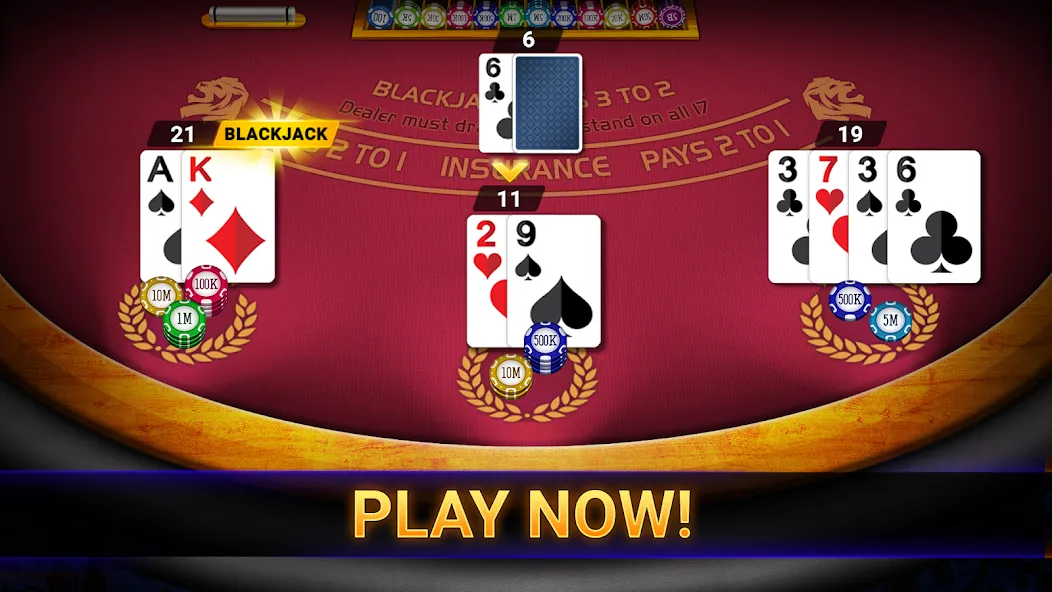 Взломанная Blackjack 21: online casino (Блэкджек 21)  [МОД Все открыто] — полная версия apk на Андроид screen 3