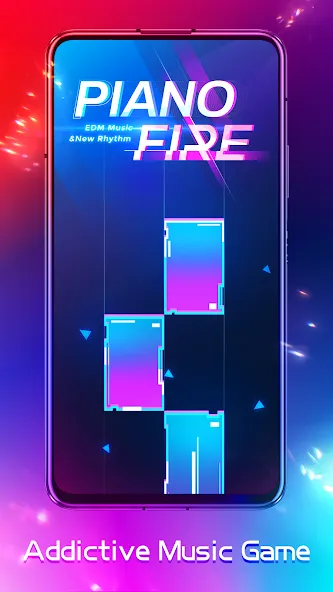 Скачать взлом Piano Fire: Edm Music & Piano (Пиано Файр)  [МОД Много монет] — полная версия apk на Андроид screen 1