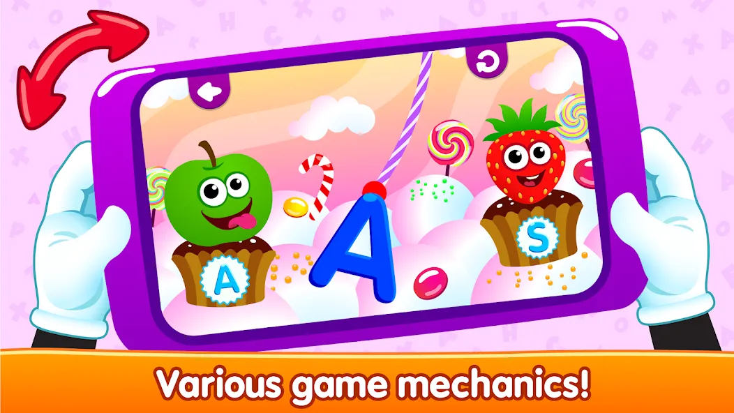 Скачать взломанную ABC kids! Alphabet learning!  [МОД Много монет] — стабильная версия apk на Андроид screen 5