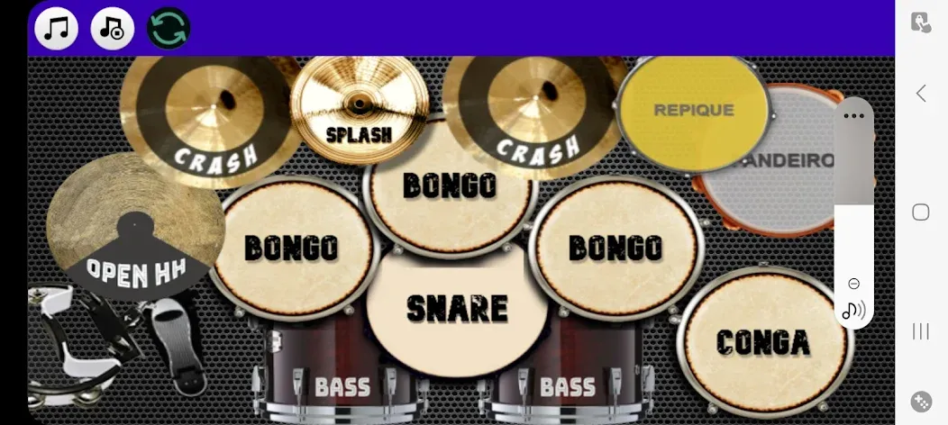 Скачать взлом Drum Studio: Bateria Virtual (Драм студио)  [МОД Unlimited Money] — стабильная версия apk на Андроид screen 3