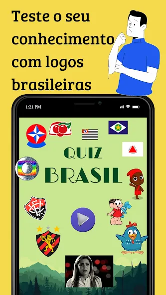 Взломанная Quiz Brasil (Квиз Бразилия)  [МОД Бесконечные деньги] — стабильная версия apk на Андроид screen 1