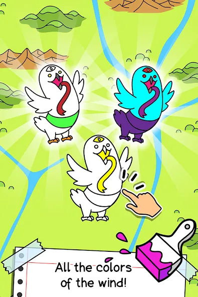 Скачать взлом Birds Evolution: Merge Game (Брдс Эволюшн)  [МОД Unlimited Money] — полная версия apk на Андроид screen 3