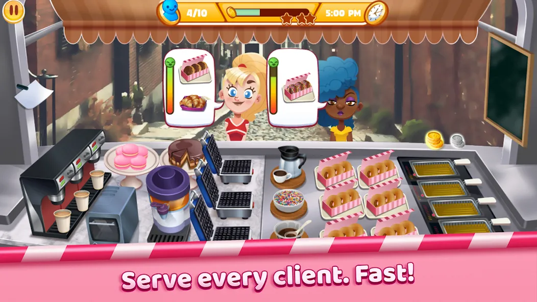 Взлом Boston Donut Truck: Food Game (Бостонский Донат Трак)  [МОД Бесконечные монеты] — полная версия apk на Андроид screen 2