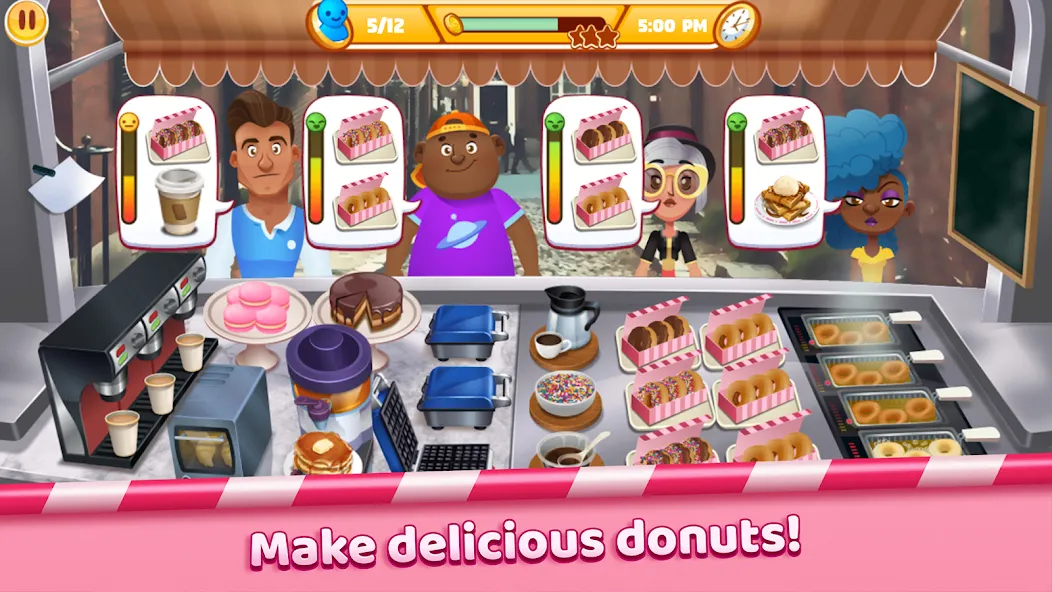 Взлом Boston Donut Truck: Food Game (Бостонский Донат Трак)  [МОД Бесконечные монеты] — полная версия apk на Андроид screen 5