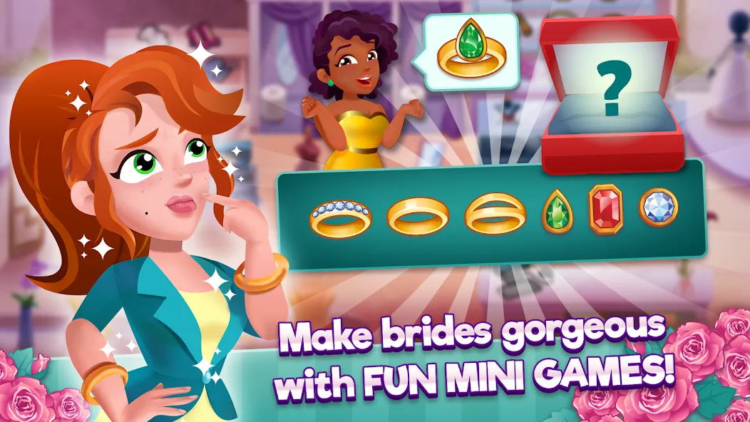 Взломанная Ellie's Wedding: Dress Shop  [МОД Unlimited Money] — полная версия apk на Андроид screen 3