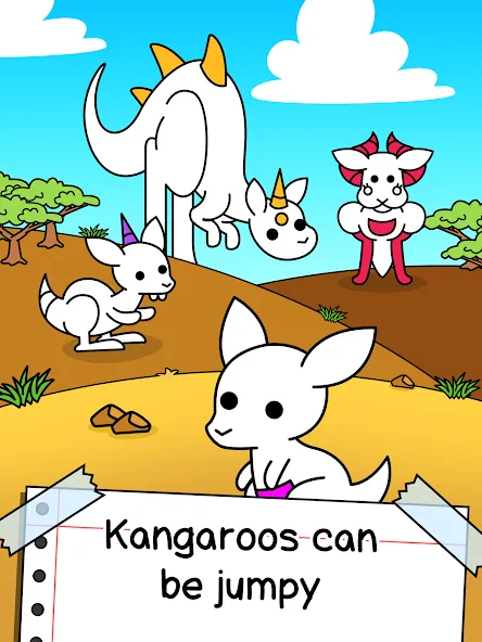 Скачать взлом Kangaroo Evolution: Simulator (Кенгуру Эволюция)  [МОД Все открыто] — полная версия apk на Андроид screen 5