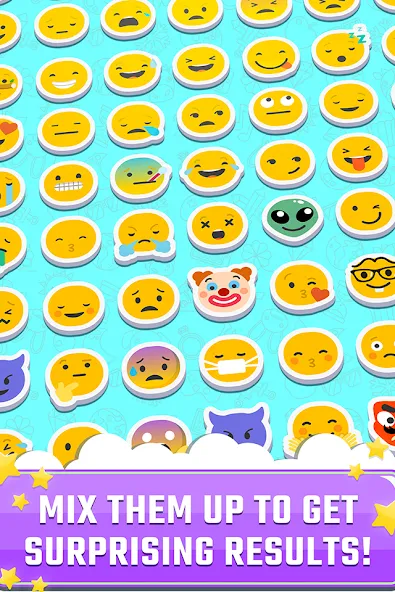 Взломанная Match The Emoji: Combine All (Мэтч Зэ Имоджи)  [МОД Много денег] — стабильная версия apk на Андроид screen 3