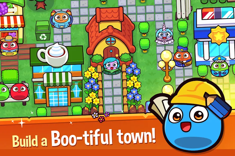 Взломанная My Boo Town: City Builder Game (Май Бу Таун)  [МОД Бесконечные монеты] — последняя версия apk на Андроид screen 2