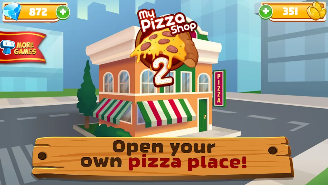 Взлом My Pizza Shop 2: Food Games (Мой Пиццерия 2)  [МОД Mega Pack] — стабильная версия apk на Андроид screen 1