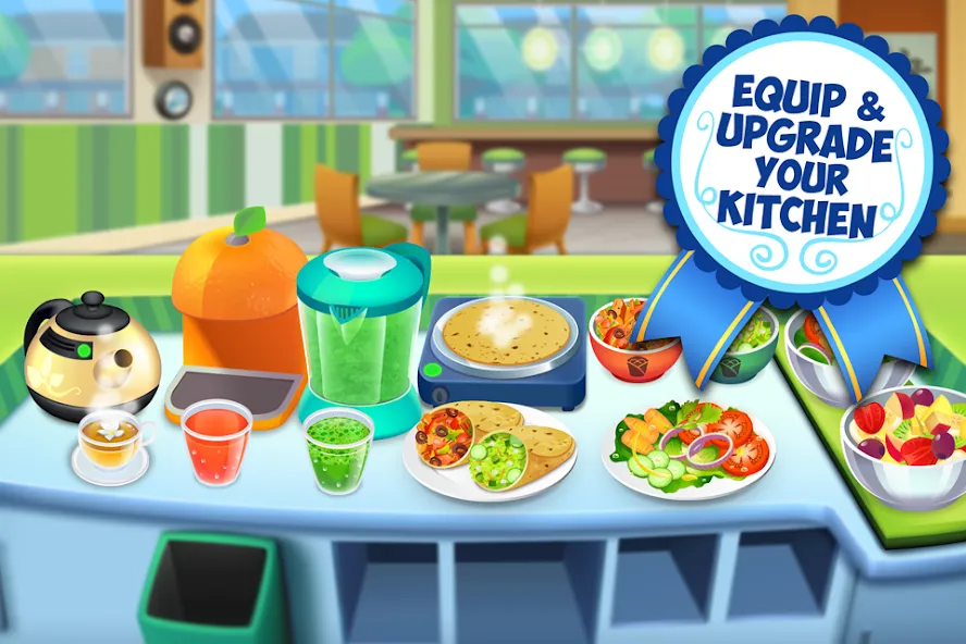 Скачать взлом My Salad Bar: Veggie Food Game (Мой салатбар)  [МОД Бесконечные деньги] — полная версия apk на Андроид screen 4