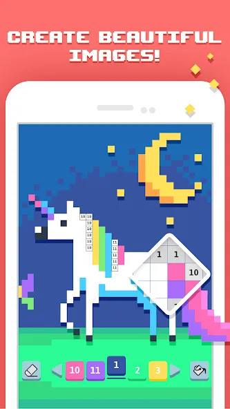 Скачать взломанную Pixelicious: Color Daily Pixel (Пикселическ)  [МОД Unlimited Money] — стабильная версия apk на Андроид screen 1