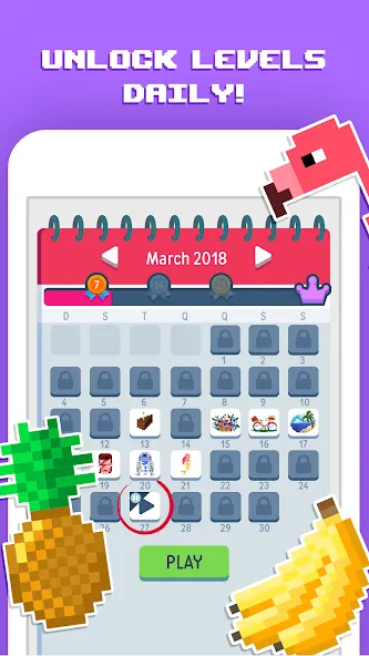 Скачать взломанную Pixelicious: Color Daily Pixel (Пикселическ)  [МОД Unlimited Money] — стабильная версия apk на Андроид screen 4