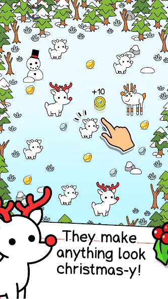 Взлом Reindeer Evolution: Idle Game (Рейндир Эволюция)  [МОД Unlimited Money] — стабильная версия apk на Андроид screen 2