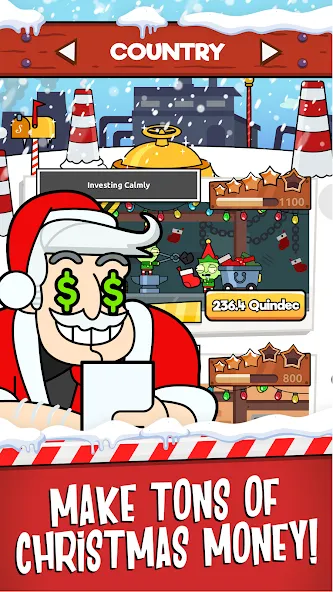 Взломанная Santa’s Capitalist Factory  [МОД Menu] — полная версия apk на Андроид screen 2