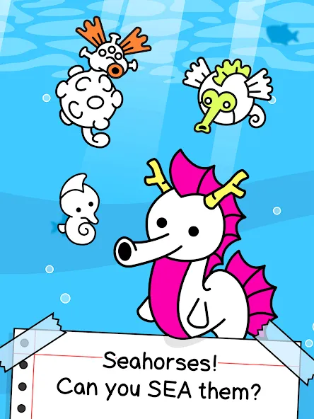 Взломанная Seahorse Evolution: Sea Mutant (Сиходеволюция)  [МОД Бесконечные деньги] — стабильная версия apk на Андроид screen 5