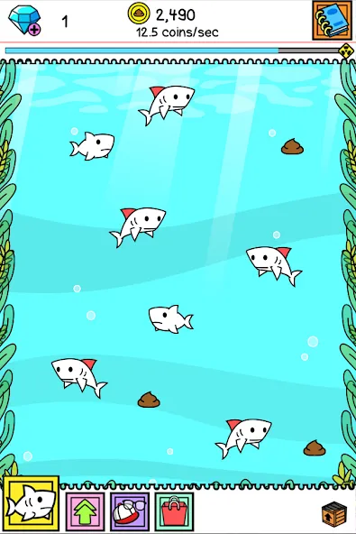 Взломанная Shark Evolution: Idle Game (Шарк Эволюшн)  [МОД Unlimited Money] — последняя версия apk на Андроид screen 5